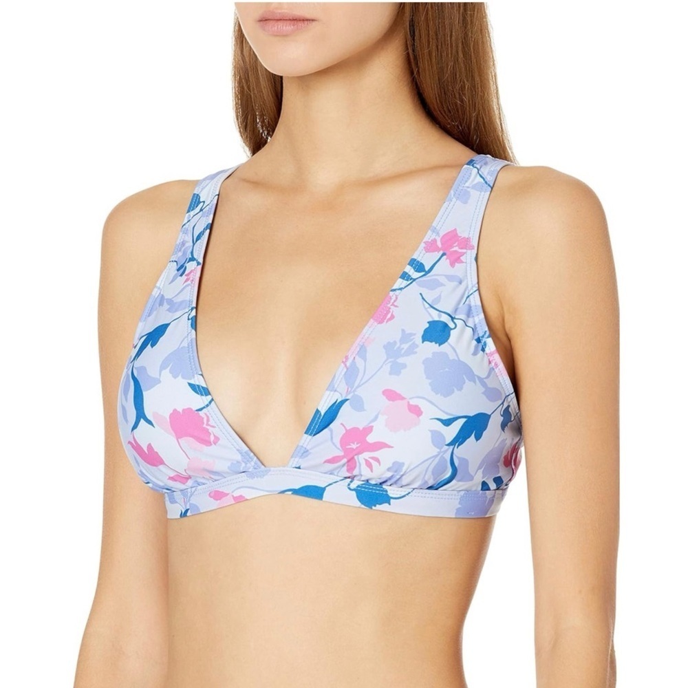 SPLENDID | Floral Print Double Strap Closure‎ Swim Bikini Top Sz. Medium